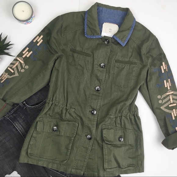 Anthropologie Jackets & Blazers - $25 TODAY ONLY! HeiHei Embellish Utility Jacket